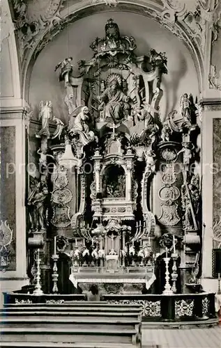 AK / Ansichtskarte Friedberg Bayern Wallfahrtskirche Unseres Herrn Ruhe Gnadenaltar Kat. Friedberg