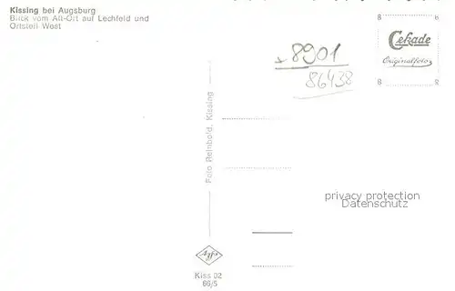 AK / Ansichtskarte Kissing Panorama Kat. Kissing