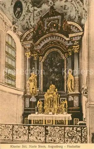 AK / Ansichtskarte Augsburg Kloster Sankt Maria Stern Hochaltar Kat. Augsburg