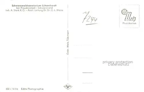 AK / Ansichtskarte Luetzenhardt Panorama Kat. Waldachtal