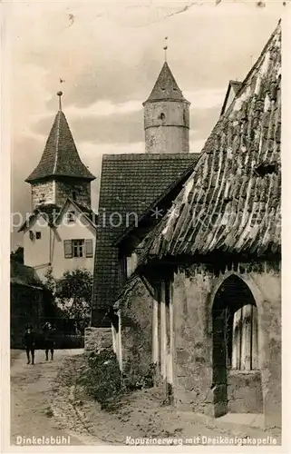 AK / Ansichtskarte Dinkelsbuehl Kapuzinerweg Dreikoenigskapelle Kat. Dinkelsbuehl