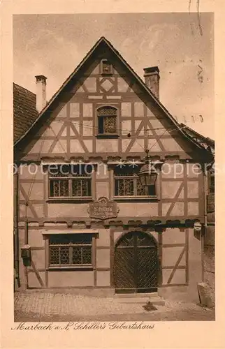 AK / Ansichtskarte Marbach Neckar Schillers Geburtshaus Kat. Marbach am Neckar