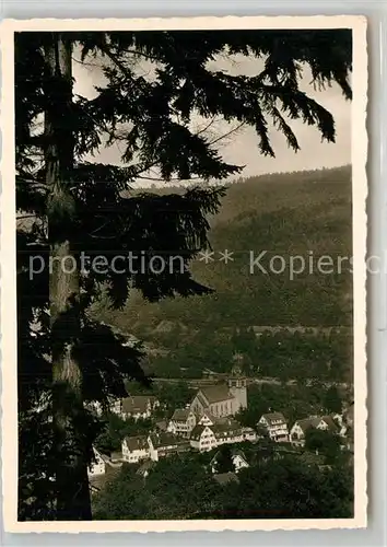 AK / Ansichtskarte Bad Liebenzell Teilansicht mit Kirche Kat. Bad Liebenzell