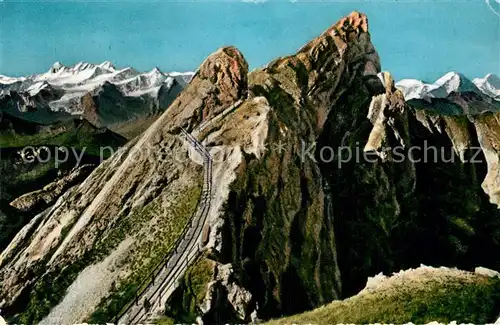 AK / Ansichtskarte Pilatus Tomlishorn und Berner Alpen Gebirgspanorama Kat. Pilatus