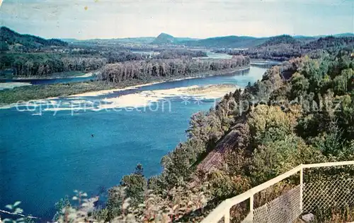 AK / Ansichtskarte Campbellton New Brunswick Looking east from Morrissey Rock on Matapedia Campbellton Highway Landscape Kat. Campbellton