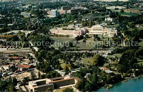 AK / Ansichtskarte Geneve GE Bureau International du Travail et Palais des Nations vue aerienne Kat. Geneve