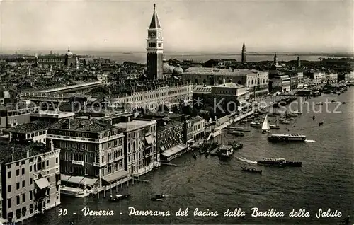 AK / Ansichtskarte Venezia Venedig Panorama del bacino dalla Basilica della Salute Kat. 
