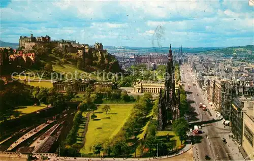 AK / Ansichtskarte Edinburgh Edinburgh Castle and Princes Street seen from North British Hotel Kat. Edinburgh