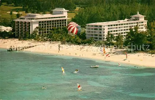 AK / Ansichtskarte Nassau Bahamas Nassau Beach Hotel on Cable Beach aerial view