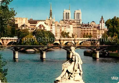 AK / Ansichtskarte Paris Perspective vers l Ile de la Cite et Notre Dame Kat. Paris