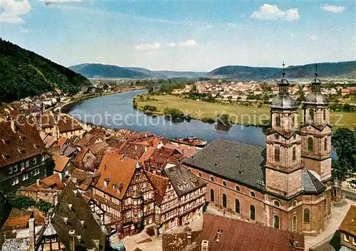 AK / Ansichtskarte Miltenberg Main Stadtpanorama mit Kirche Maintal Kat. Miltenberg