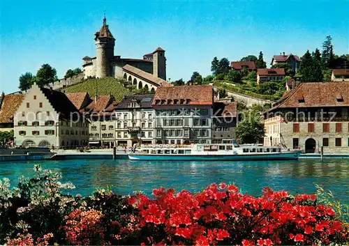 AK / Ansichtskarte Schaffhausen SH Blick ueber den Rhein zur Festung Munot Kat. Schaffhausen