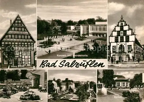 AK / Ansichtskarte Bad Salzuflen Haus Back s Rathaus Kurhaus Badehaeuser Kat. Bad Salzuflen