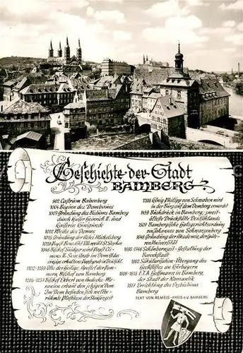 AK / Ansichtskarte Bamberg Geschichte der Stadt  Kat. Bamberg