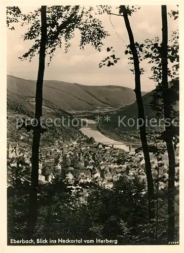 AK / Ansichtskarte Eberbach Neckar Neckartal vom Itterberg  Kat. Eberbach