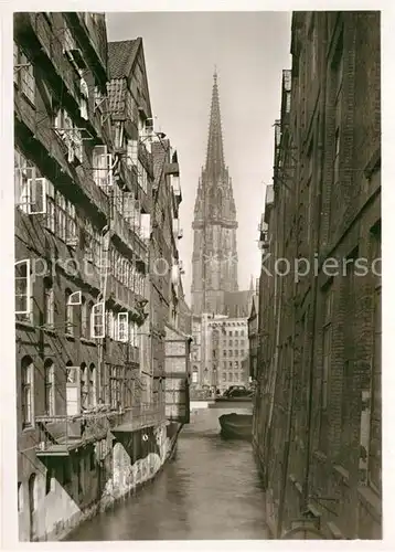 AK / Ansichtskarte Hamburg Steckelhoernflet Nikolaikirche  Kat. Hamburg