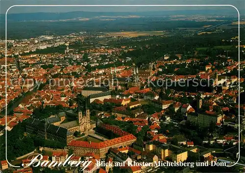AK / Ansichtskarte Bamberg Kloster Michelsberg Dom Fliegeraufnahme Kat. Bamberg