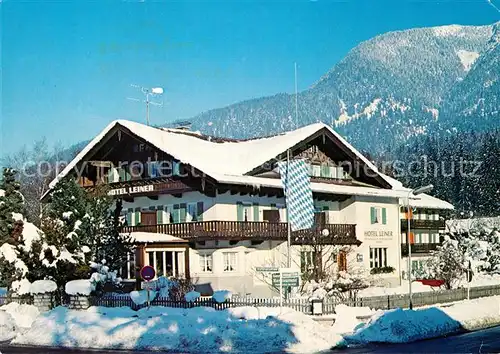AK / Ansichtskarte Garmisch Partenkirchen Hotel Leiner  Kat. Garmisch Partenkirchen