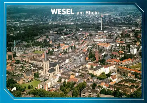AK / Ansichtskarte Wesel Rhein Fliegeraufnahme Kat. Wesel