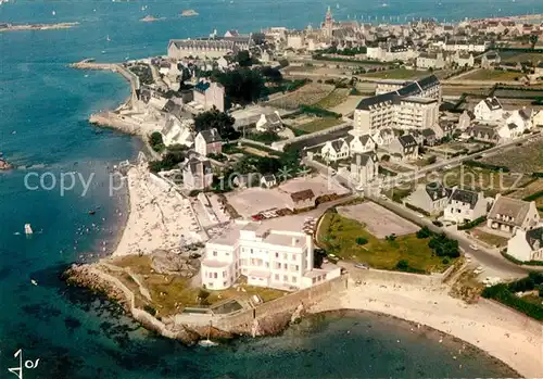 AK / Ansichtskarte Roscoff Fliegeraufnahme Plage Institut Marin  Kat. Roscoff