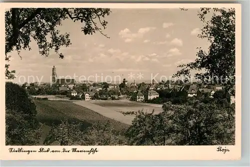 AK / Ansichtskarte Noerdlingen Blick von der Marienhoehe Kat. Noerdlingen