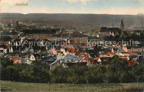 AK / Ansichtskarte Ansbach Mittelfranken Gesamtansicht  Kat. Ansbach