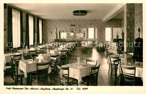 AK / Ansichtskarte Augsburg Cafe Restaurant Atlantik Kat. Augsburg