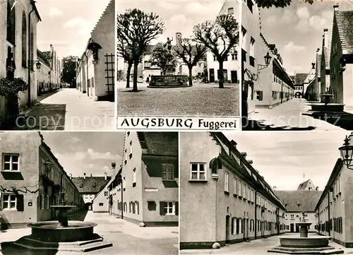 AK / Ansichtskarte Augsburg Fuggerei Brunnen Kat. Augsburg