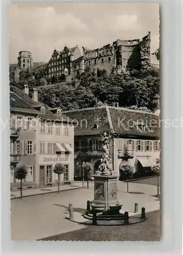 AK / Ansichtskarte Heidelberg Neckar Kornmarkt Schloss Denkmal Kat. Heidelberg
