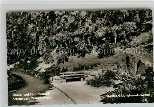 AK / Ansichtskarte Schramberg Stadtpark Junghans Denkmal Kat. Schramberg