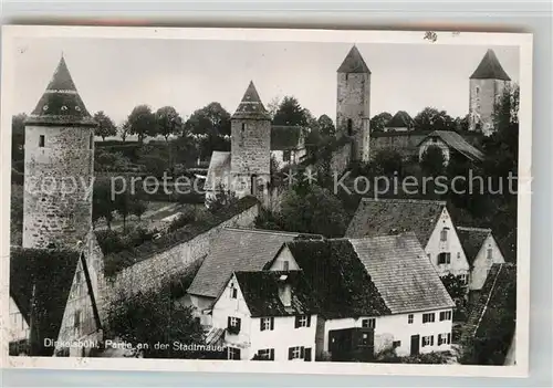 AK / Ansichtskarte Dinkelsbuehl Partie Stadtmauer Kat. Dinkelsbuehl