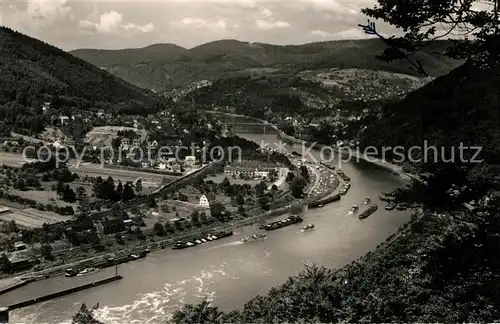 AK / Ansichtskarte Ziegelhausen Neckarpartie mit Schlierbach Kat. Heidelberg