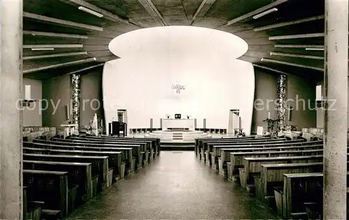 AK / Ansichtskarte Neckarhausen Edingen Kath Kirche Inneres Kat. Edingen Neckarhausen