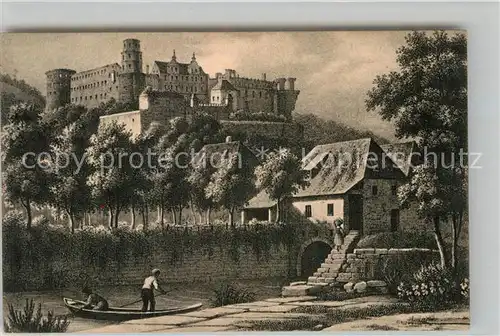 AK / Ansichtskarte Heidelberg Neckar Schloss uebermuehle Kat. Heidelberg