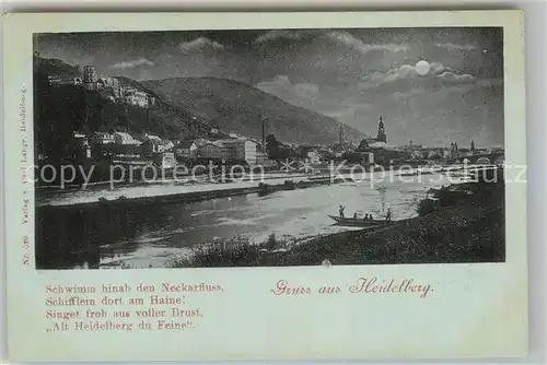 AK / Ansichtskarte Heidelberg Neckar Schloss Neckarpartie Kat. Heidelberg