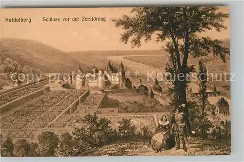 AK / Ansichtskarte Heidelberg Neckar Schloss vor der Zerstoerung Kat. Heidelberg