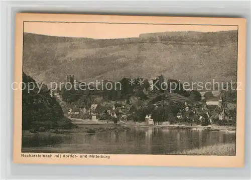 AK / Ansichtskarte Neckarsteinach mit Vorder und Mittelburg Kat. Neckarsteinach