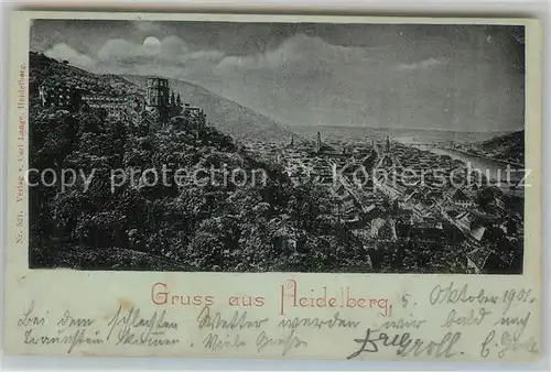 AK / Ansichtskarte Heidelberg Neckar Schloss und Stadt Kat. Heidelberg