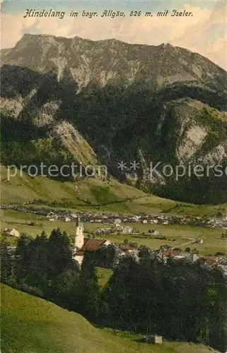 AK / Ansichtskarte Hindelang Iseler Panorama Kat. Bad Hindelang