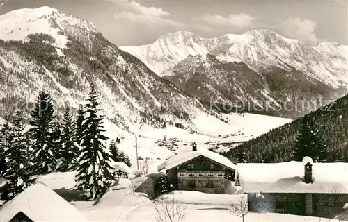 AK / Ansichtskarte Hindelang Berggasthaus zum Horn Winter Kat. Bad Hindelang