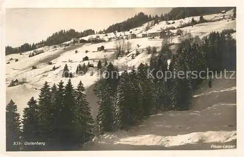 AK / Ansichtskarte Gailenberg Winterlandschaft Kat. Bad Hindelang