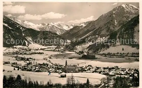 AK / Ansichtskarte Hindelang Bad Oberdorf Allgaeuer Alpen Kat. Bad Hindelang