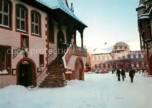 AK / Ansichtskarte Goslar Innenstadt im Winter Kat. Goslar