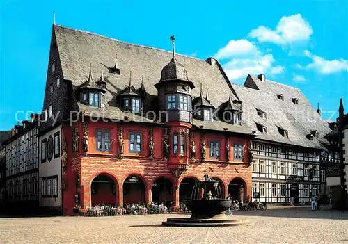 AK / Ansichtskarte Goslar 1000jaehrige Kaiserstadt Hotel Kaiser Worth Brunnen Fachwerkhaus Kat. Goslar