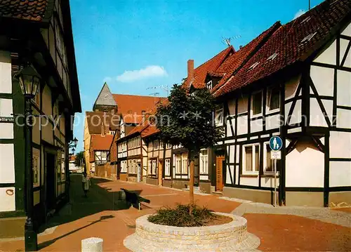 AK / Ansichtskarte Hildesheim Knollenstrasse Ecke Kesslerstrasse Fachwerkhaeuser Kat. Hildesheim