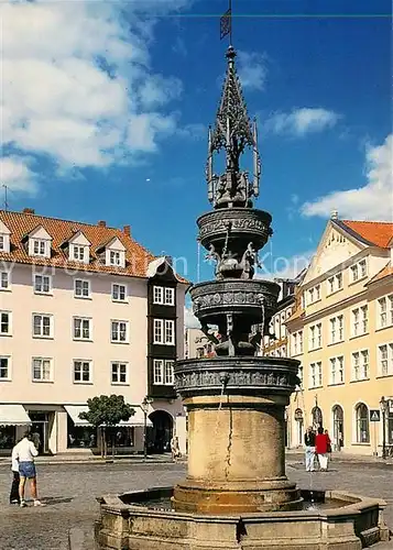 AK / Ansichtskarte Braunschweig Altstadtmarkt Marienbrunnen 15. Jhdt. Historische Gebaeude Kat. Braunschweig