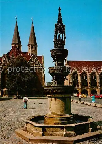 AK / Ansichtskarte Braunschweig Marienbrunnen Martinikirche Altstadt Rathaus Kat. Braunschweig