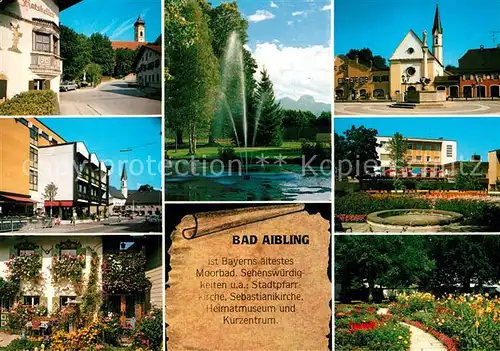 AK / Ansichtskarte Bad Aibling Stadtpfarrkirche Sebastianikirche Heimatmuseum Kurzentrum Kat. Bad Aibling