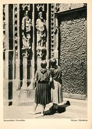 AK / Ansichtskarte Nuernberg Portal Frauenkirche  Kat. Nuernberg