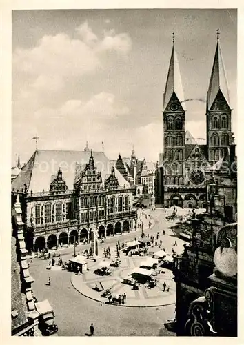 AK / Ansichtskarte Bremen Marktplatz Rathaus Dom  Kat. Bremen